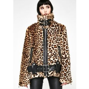 NWT BlankNyc Leopard Print Jacket